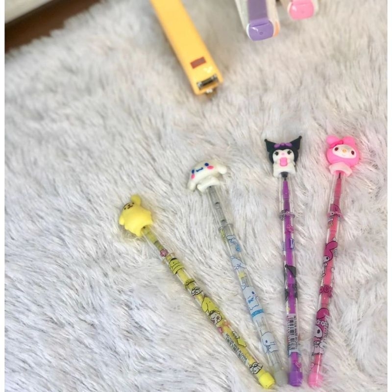 

(1 pcs) Pensil karakter kuromi unicorn superhero spiderman avenger bt21 batman sanrio bensia