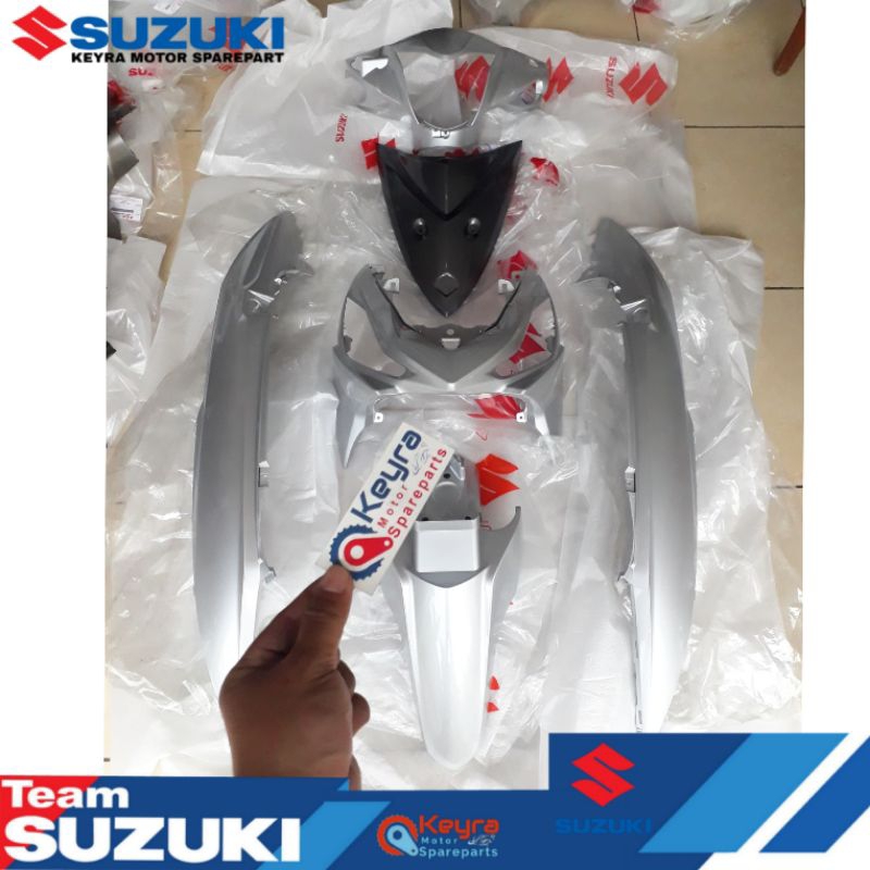 BODY SET HALUS SUZUKI ADDRESS SILVER ASLI ORIGINAL SUZUKI SGP