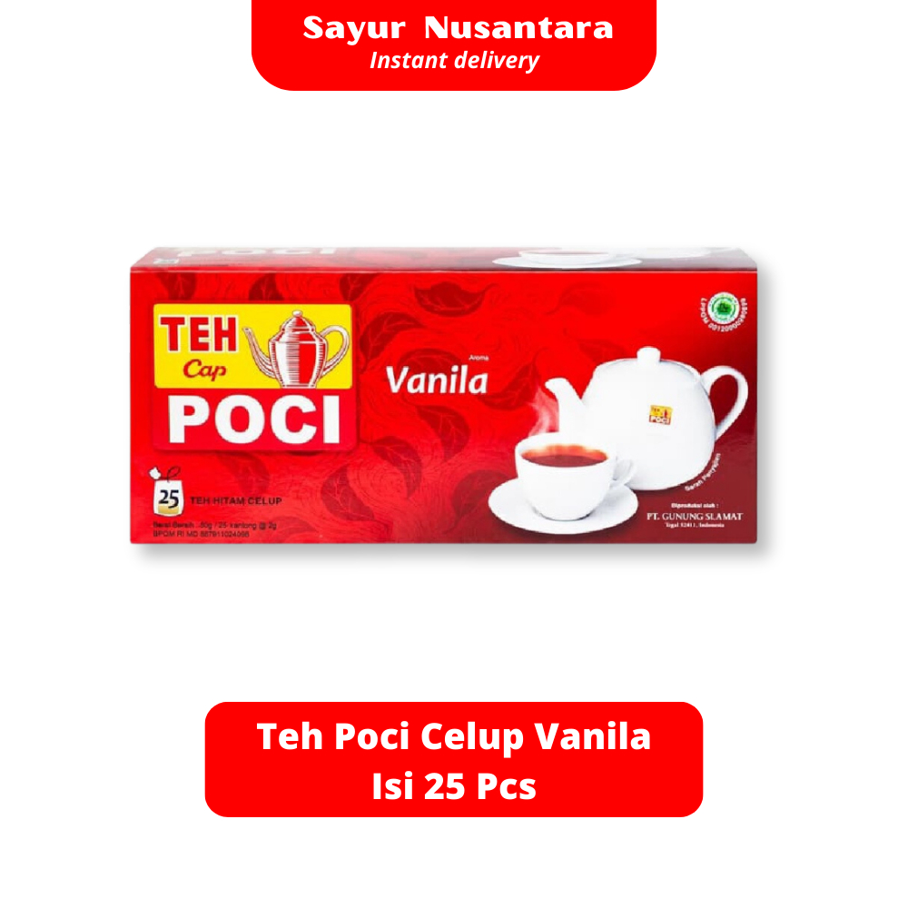 

Teh Vanila Cap Poci Celup 25 Sachet - Sayur Nusantara