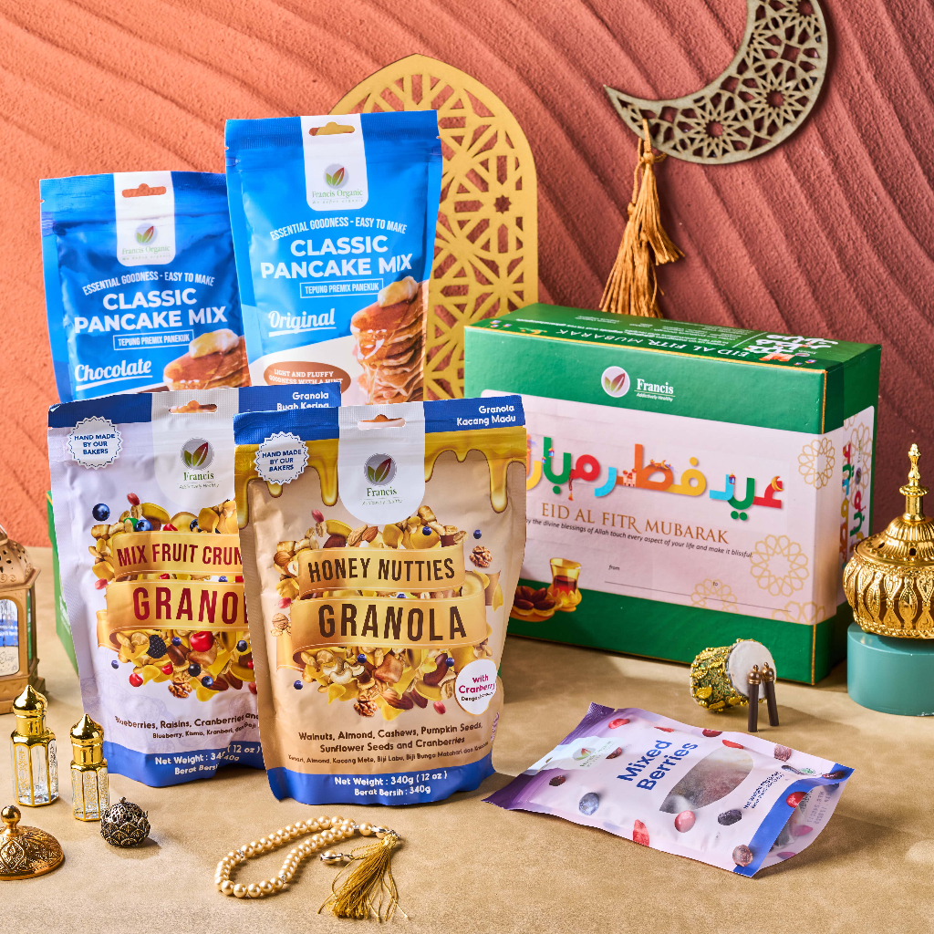 

Hampers Lebaran Premium Paket Sahur (Granola, Pancake, Mixed Berries)