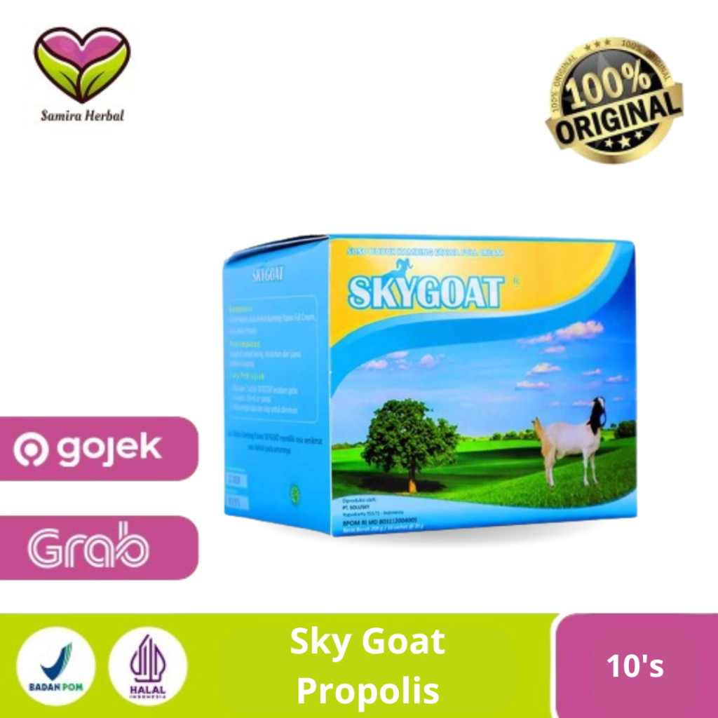 

Skygoat Propolis1 Box - 10 sachet Susu Kambing Etawa sky goat susu kambing skygoat original
