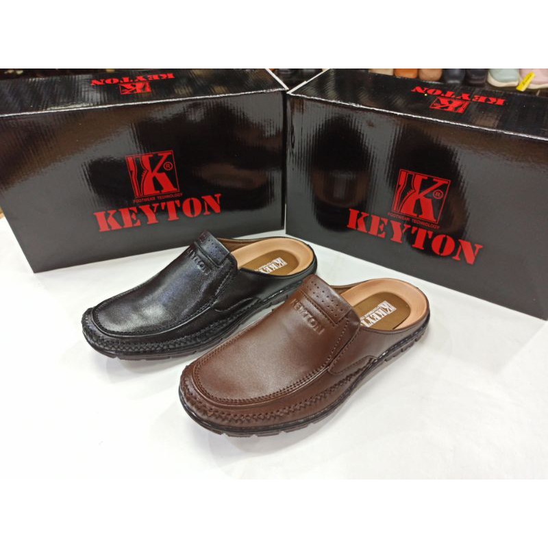Selop Kulit Asli Keyton 8501selop Pria kulit