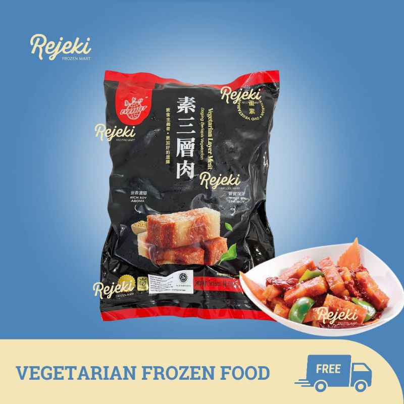 

Everbest Layer Meat Samcan Babi Vegetarian 500gr - Rejeki Frozen Mart