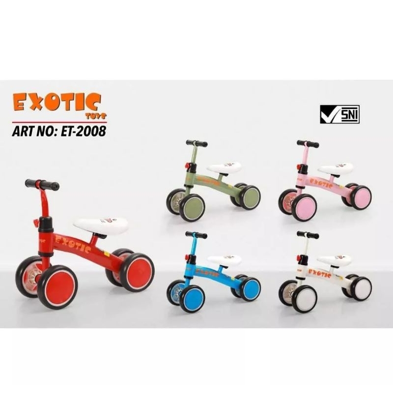 EXOTIC Sepeda Keseimbangan Anak ET2008 1-3 Tahun | Balance Bike ET 2008