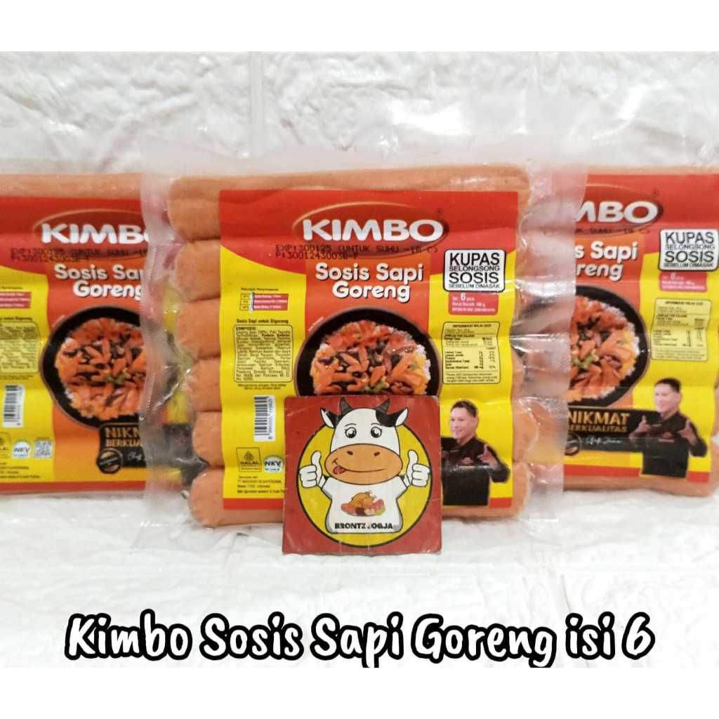 

KIMBO SOSIS SAPI GOREMG ISI 6-FROZEN FOOD-BRONTZ JOGJA