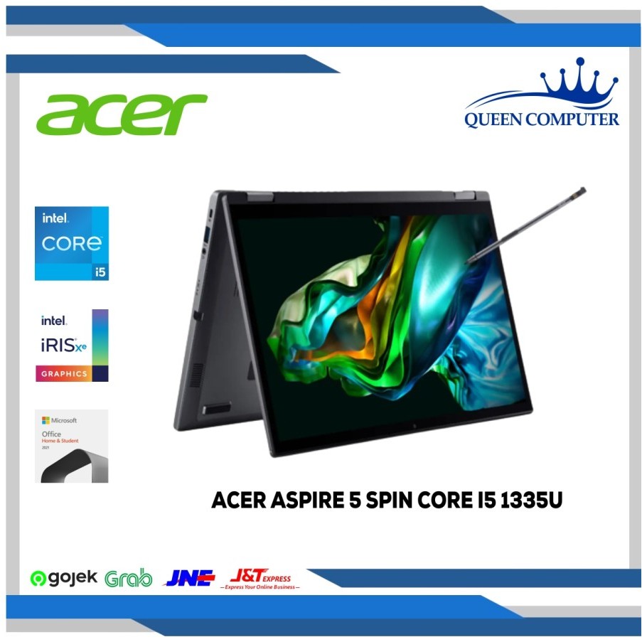 Laptop ACER Aspire 5 SPIN 14 Core i5 1335U 16GB 512GB Iris Xe W11 OHS