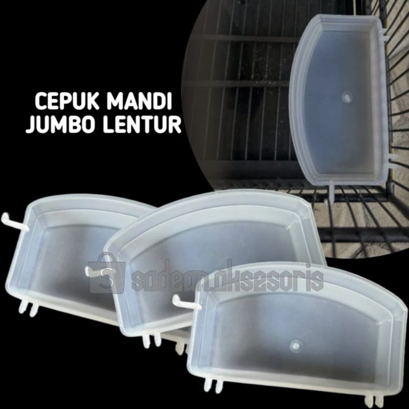 CEPUK MANDI BURUNG JUMBO LENTUR CEPUK MANDIAN BURUNG JUMBO