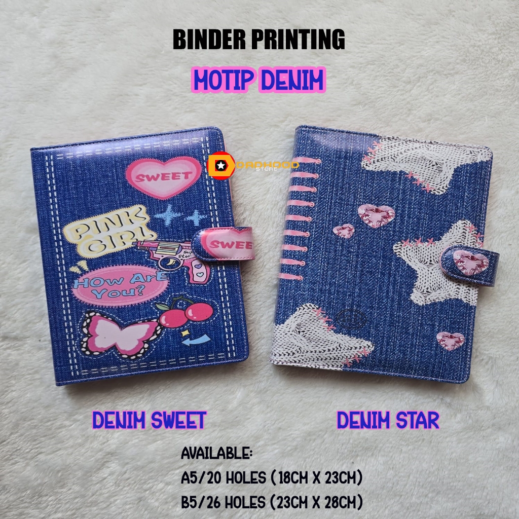 

BINDER PRINTING MOTIP DENIM GIRL