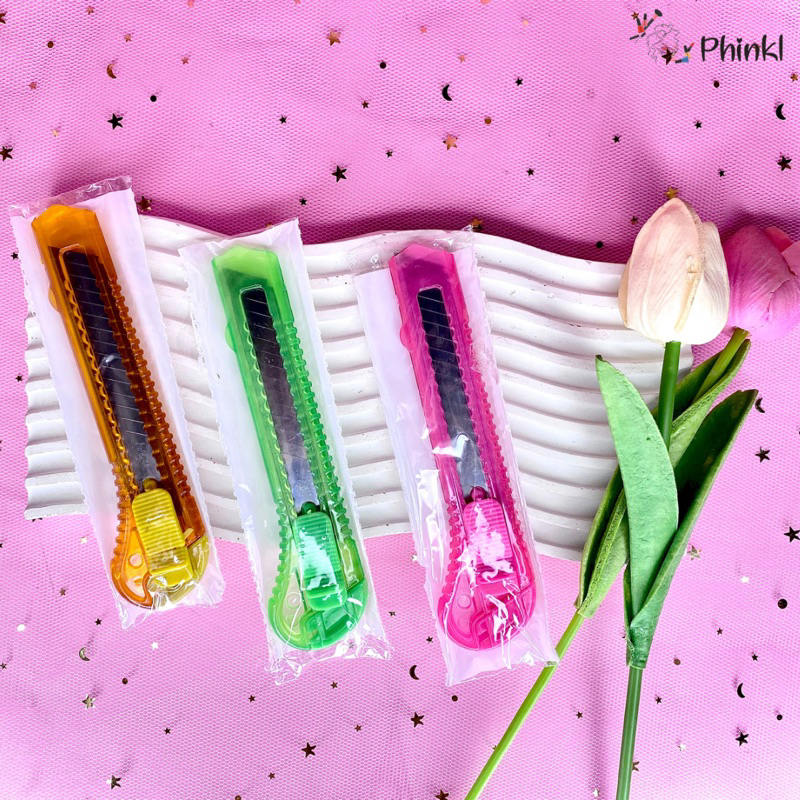 

`ღ´ PHINKL `ღ´ Pisau Cutter Mini super tajam multifungsi untuk kertas alat toko kantor ATK