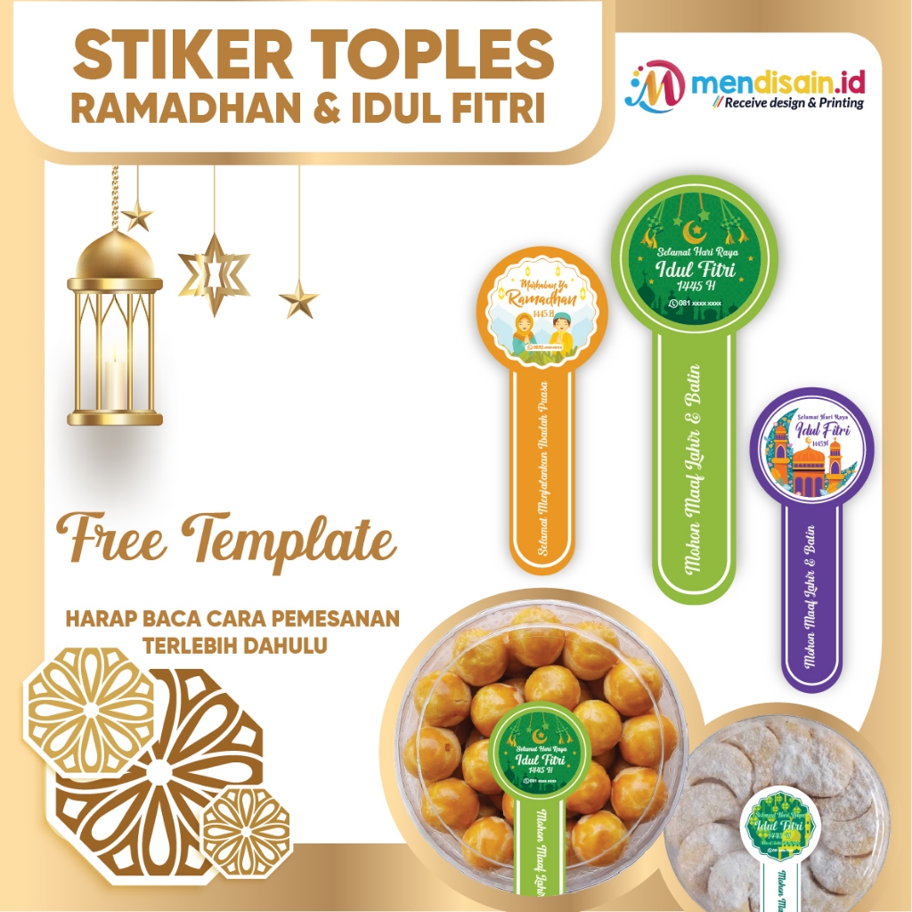 

Stiker Segel Idul Fitri - Stiker toples lebaran - Sticker Idul Fitri Stiker Segel Ramadan Kue Kering Lebaran