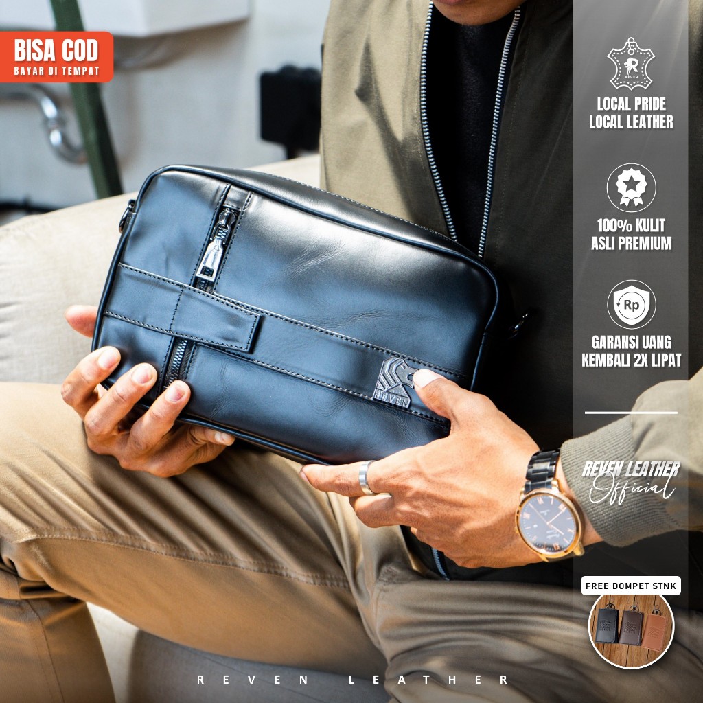 TAS TANGAN PRIA HANDBAG CLUTCH FASHION LAKI-LAKI BAHAN KULIT ASLI CLUTH PESTA SIMPLE EXCLUSIVE TOTE 