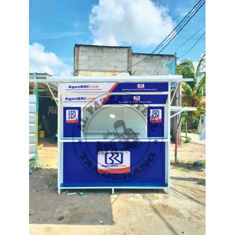 booth semi kontainer premium booth kontainer BRILink 200x120x210cm