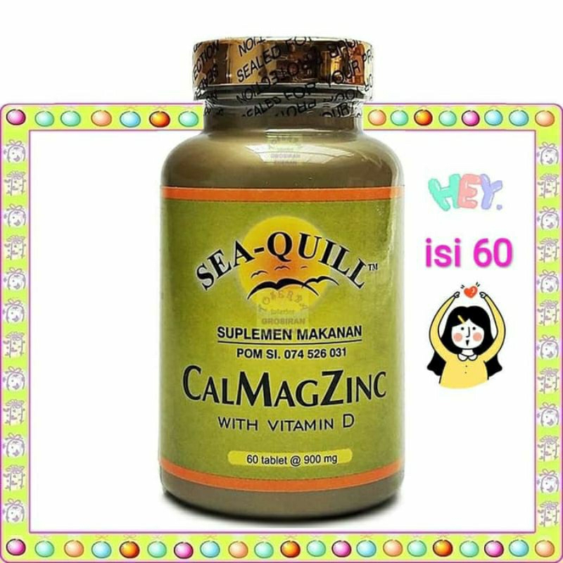 SEA QUILL CALMAGZINC 60 Vitamin D - Cal Mag Zinc