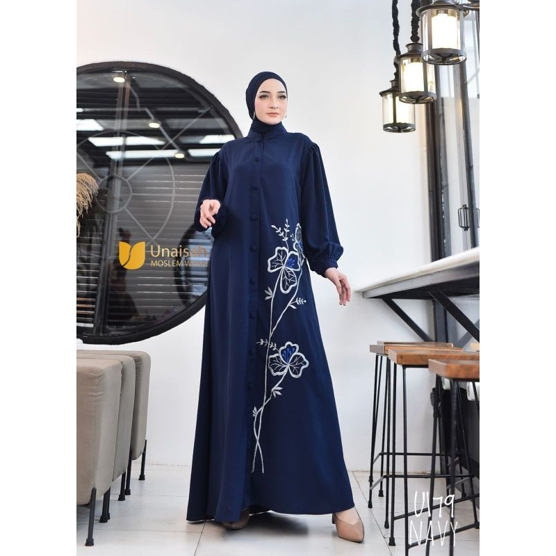 GAMIS UNAISAH U179 DRESS UNAISAH U179 ORIGINAL UNAISAH