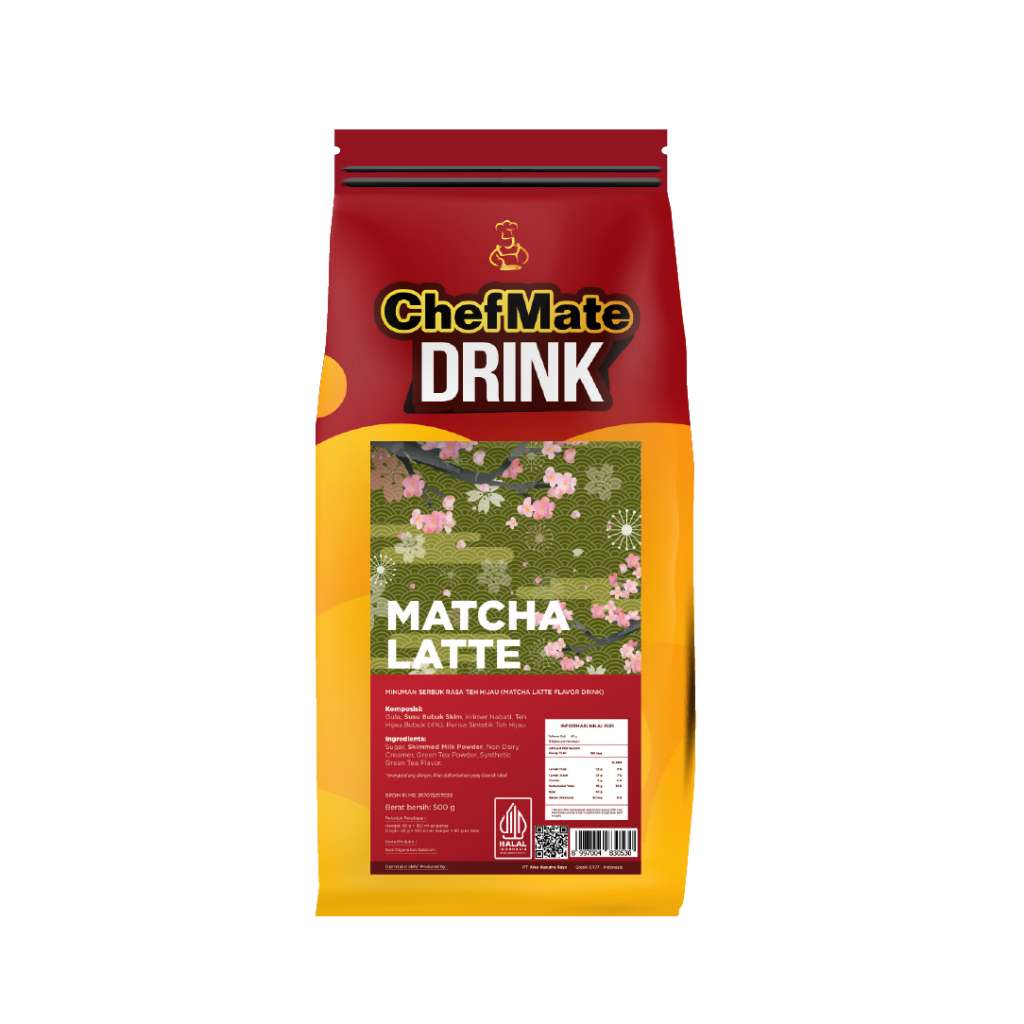 

Chefmate Drink Matcha Latte 500g Minuman Bubuk Instant Green Tea Latte