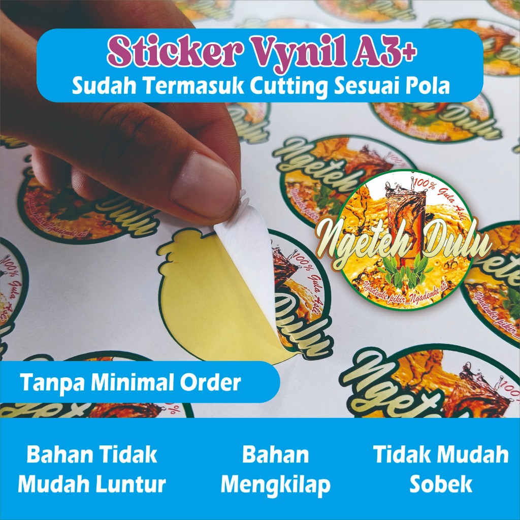 

STIKER LABEL KEMASAN BAHAN VYNIL A3+