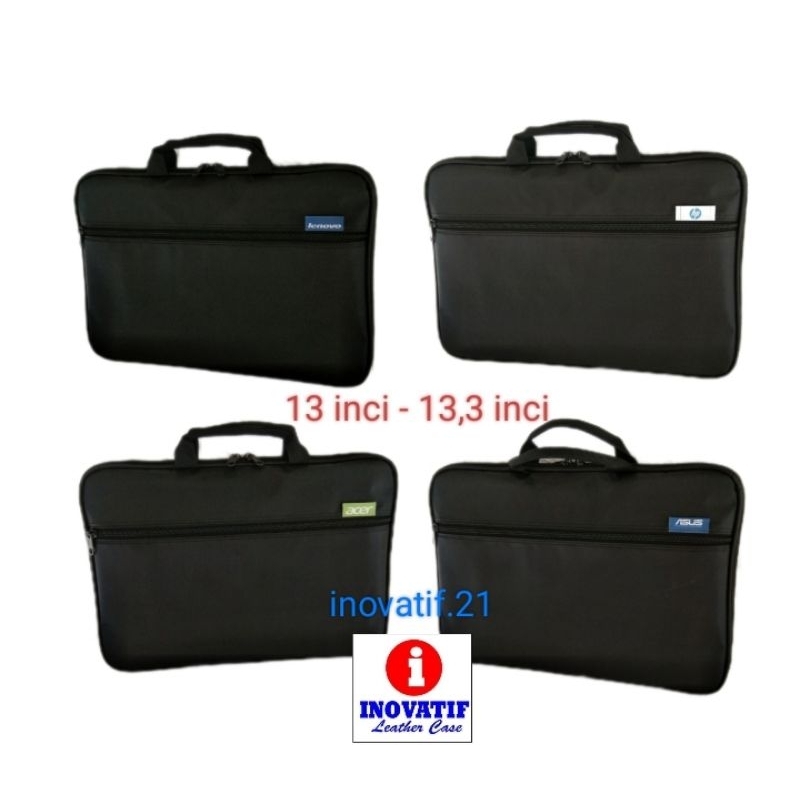 Tas laptop / note book 13" - 13,3"  ASUS LENOVO HP ACER DELL & Polos. bahan water proof