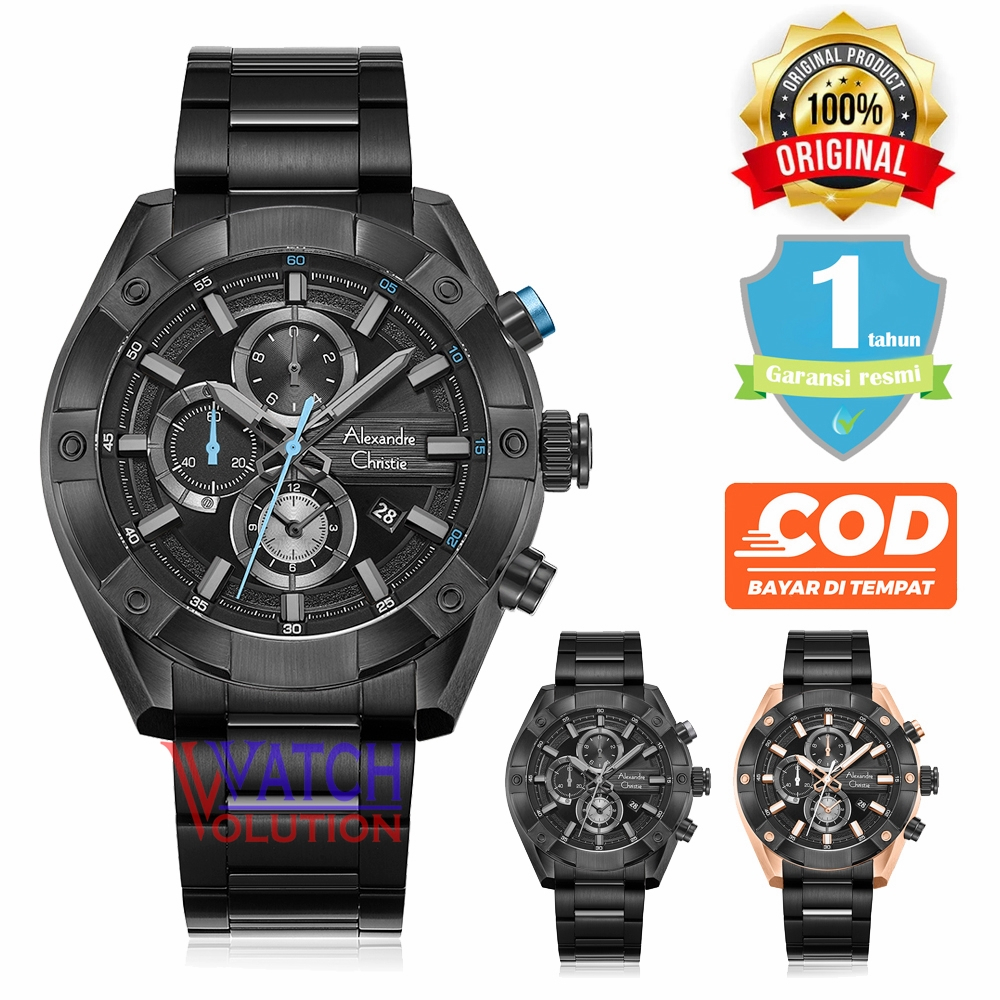 Jam Tangan Pria Alexandre Christie AC 6604 MC Original