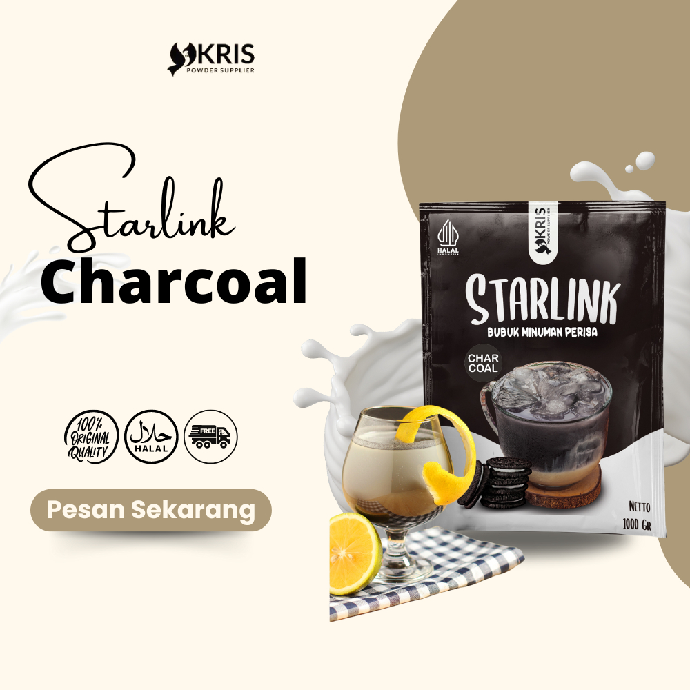 

Bubuk Minuman Starlink No Sugar Charcoal 1000gr - Charcoal Powder