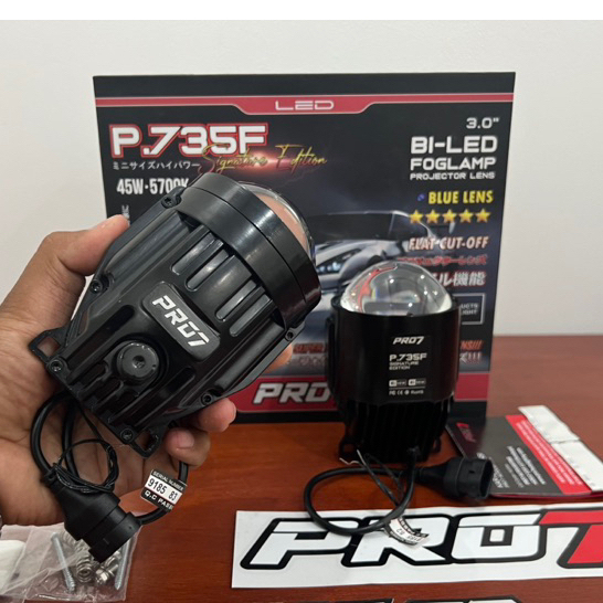 Foglamp Pro7 P735F Signature Edition 45w lampu kabut LED bukan V3 Blackcat Edition Original mark lll