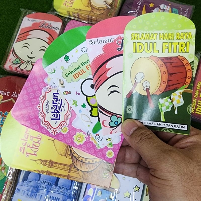 

ITBEL - Isi 100pcs Grosir Amplop Uang Lebaran Angpau Motif Karakter Anak Ukuran M Sedang Murah