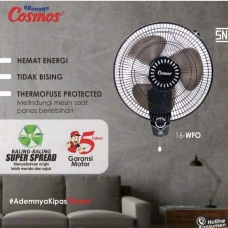 Kipas Angin Cosmos 16-WFO Wall Fan / Kipas Angin Dinding Cosmos 16 WFO