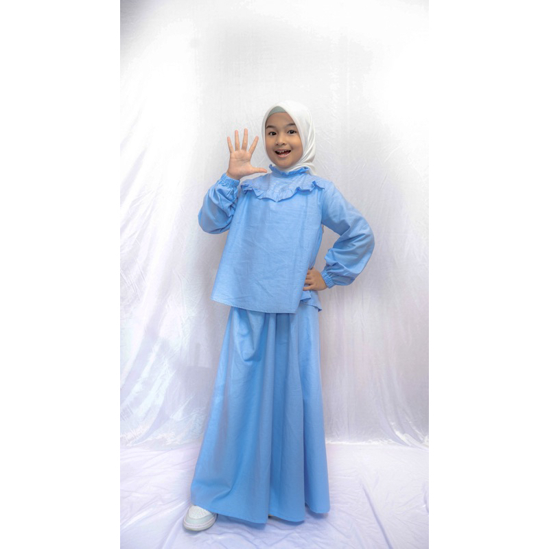 Ciara Set baju Anak Tanggung, setelan anak tanggung, setelah anak sd kelas 6, setelah putih anak, ba