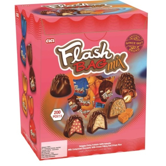 

Coklat Cici Flash Bag Mix Turki Hazelnut Caramel Coconut Strawberry Oleh Oleh Haji umroh 1.8kg