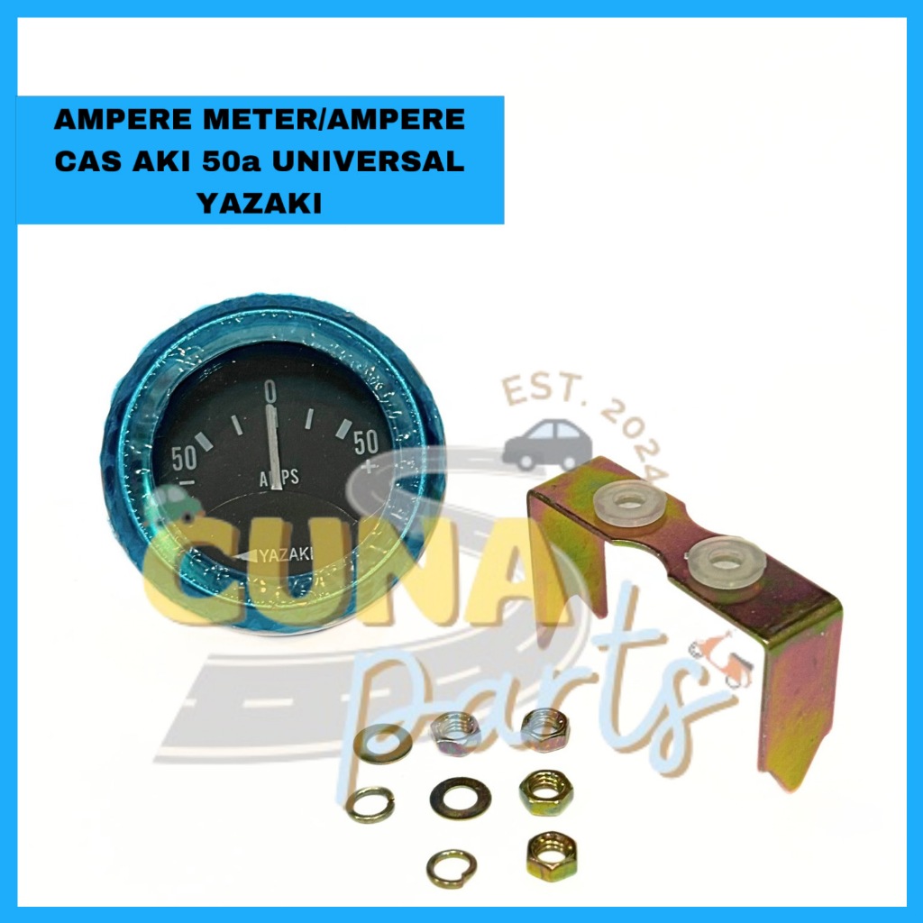 Ampere Meter/Ampere Cas Aki - 50A Universal YAZAKI [Cuna Parts]