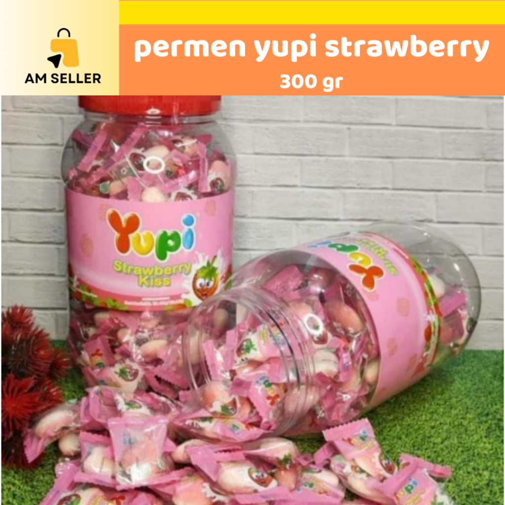 

Permen Yupi Strawberry Kiss Toples / Yupi Love Permen Terlaris Permen Lebaran