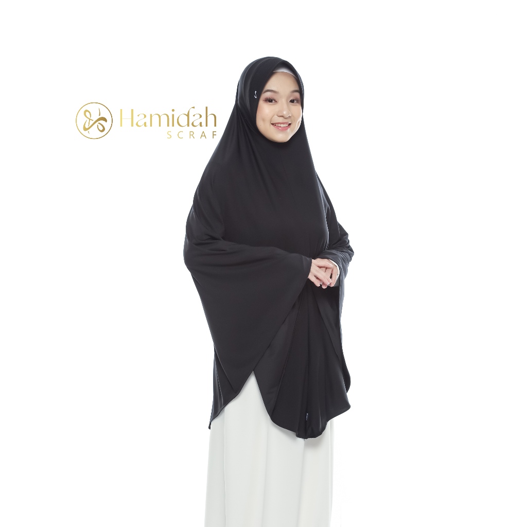 HIJAB SYAR'I INSTAN JIlbab JUmbo Kerudung Jumbo PET ANTEM  HAMIDAH  JARSY JUMBO XXL