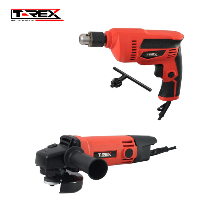 Paket TREX or Maktec MT60 Mesin Bor 10mm & MT90 Mesin Gerinda 4 full tembaga