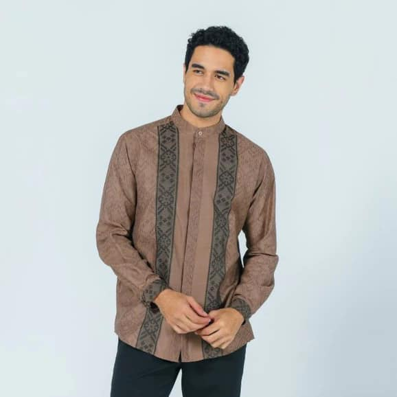 Zoya Koko Atasan Muslim HAZKA Menswear Baju Koko Pria Lengan Panjang