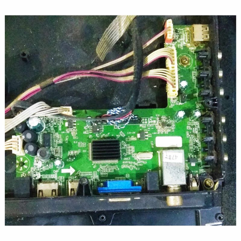 MB mainboard dan PSU TV Polytron PLD 22D110