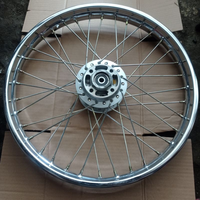 pelek velk velg roda depan jari jari shogun new 110 kebo tornado smash satria 2tak original