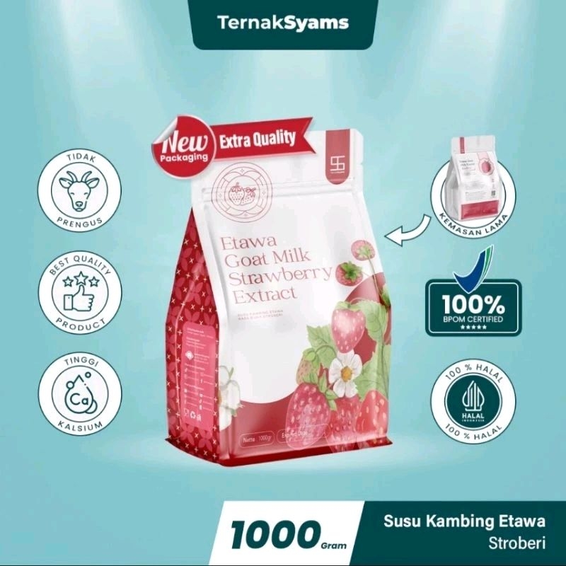 

Susu Kambing Etawa Stroberi / Coklat Ternak Syams 1kg