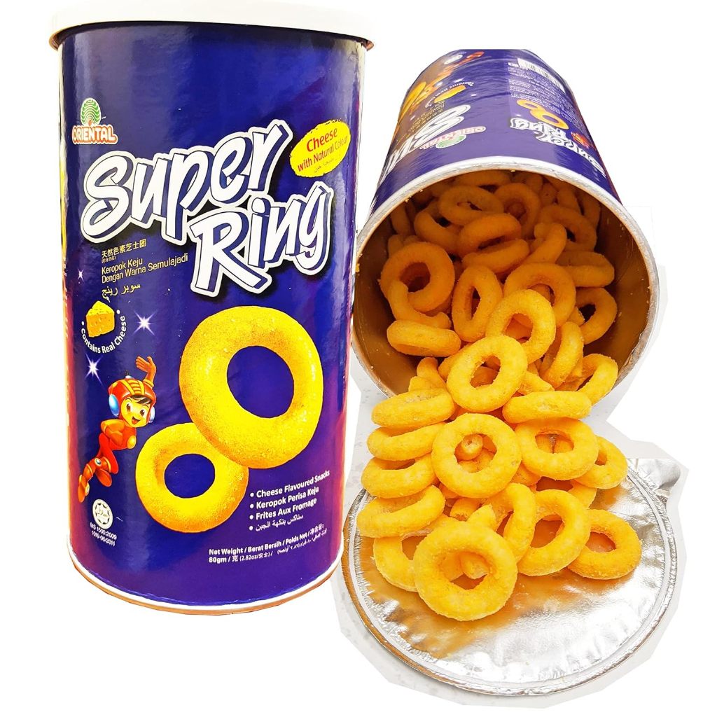 

Oriental Super Ring Contains Real Cheese Snack Rasa Keju 80gr