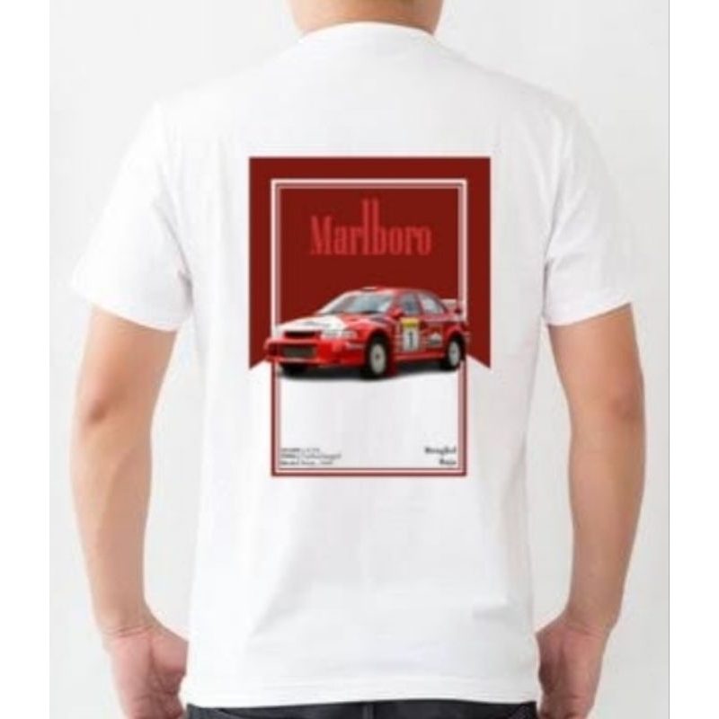 Marlboro Mitsubishi Lancer Evolution 6 Rally Car Shirt 30s