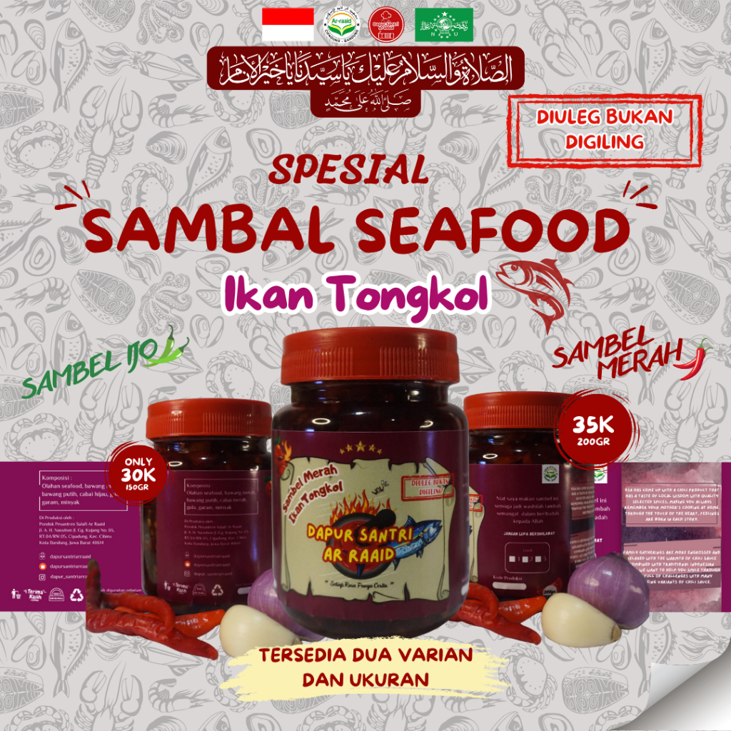 

Sambel Seafood DSA Ikan Tongkol - Merah & Ijo