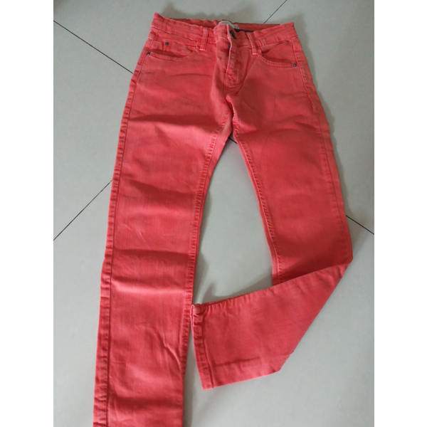 Celana panjang zara boy jeans orange