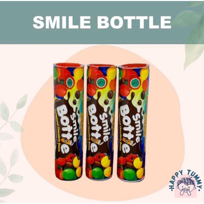 

PERMEN COKELAT COUMPOND SMILE BOTTLE/COKLAT BUTIRAN WARNA WARNI