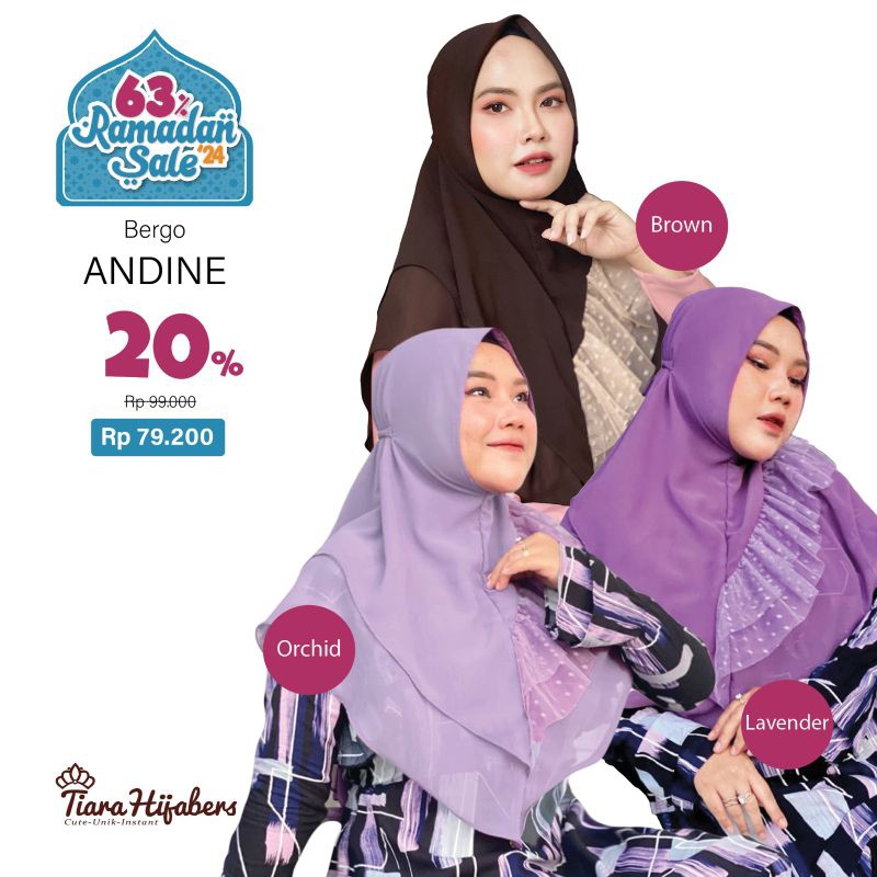 Hijab Bergo Andine By Amaze Hijabers //Tiara Hijabers