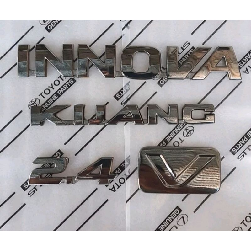 emblem KIJANG INNOVA 2.4 2.0 V G Q black crhome original REBORN