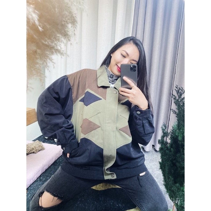 Jacket vintage bowling tebal COD