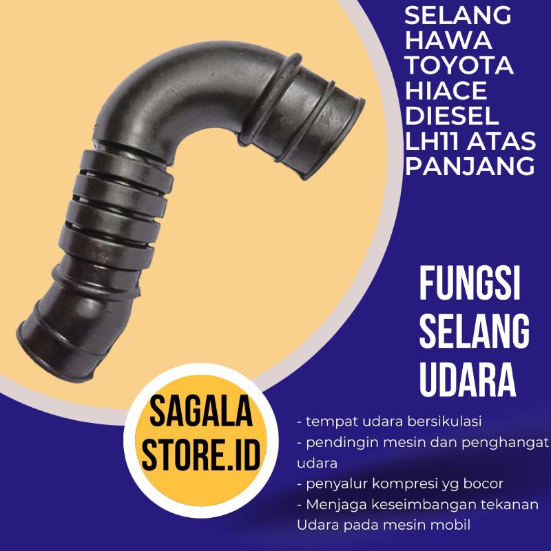 selang hawa toyota hiace LH 11 atas panjang