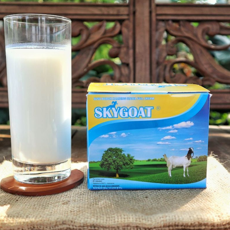 

Sky Goat/SKYGOAT Susu Bubuk Kambing Etawa Rasa Madu| 200 gram 10 sachet @20 gram