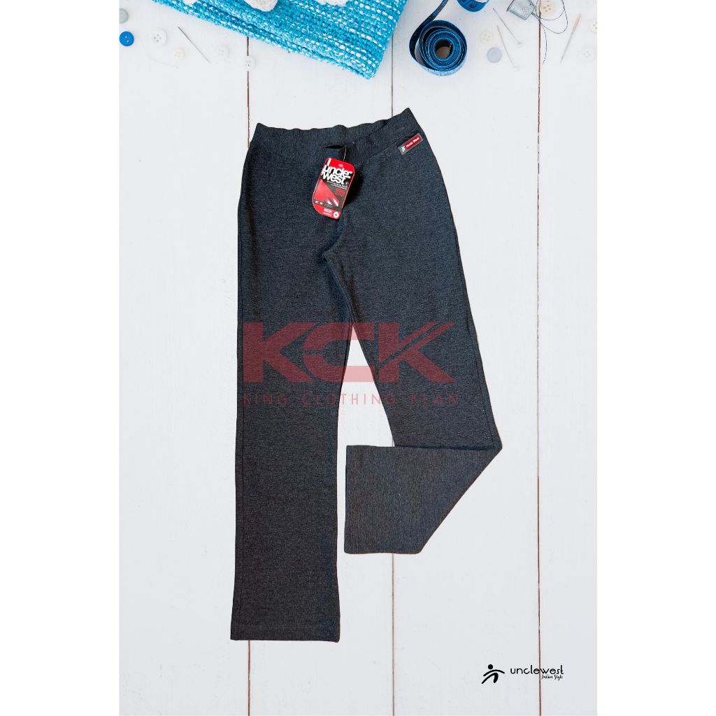 CELANA OLAH RAGA - CELANA STANDAR SPANDEK ABU TUA 401 - ORI UNCLEWEST BY KCK - CELANA OLAH RAGA WANI