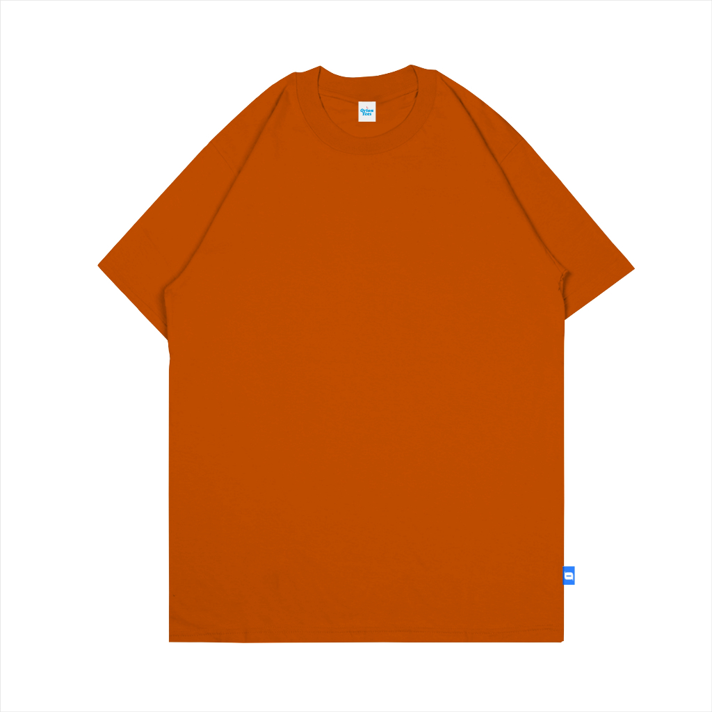 ORTONTEES KAOS POLOS OREN BATA PREMIUM COTTON COMBED 24S lengan pendek o-neck ASLI COTTON COMBED 24S