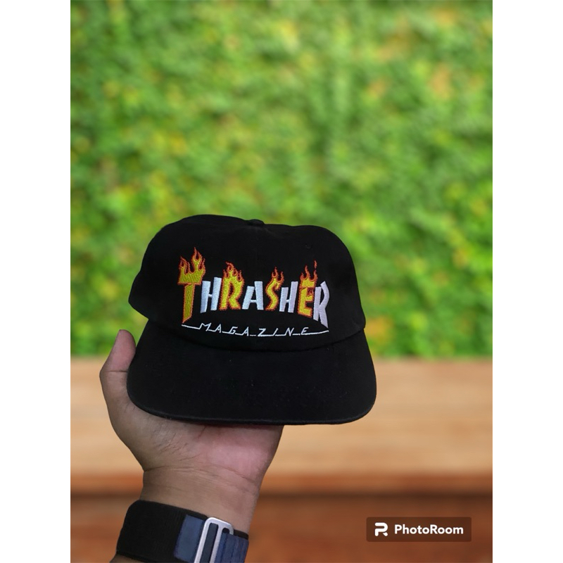 thrasher flame cap / topi second murah / topi pl / snapback pl / pl