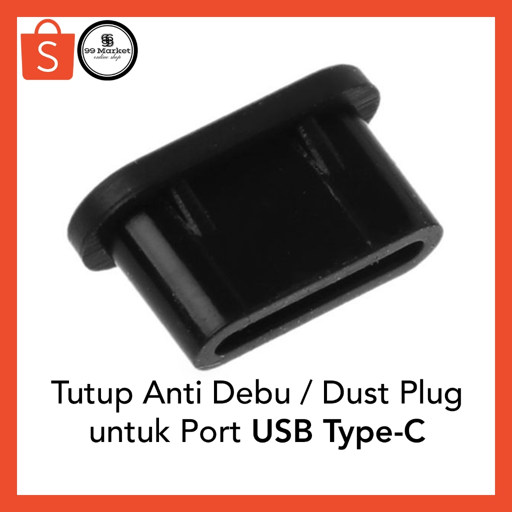 Tutup Port USB Type-C Anti Debu Dust Plug Tipe C Stopper Silicon TPU Cap Cover